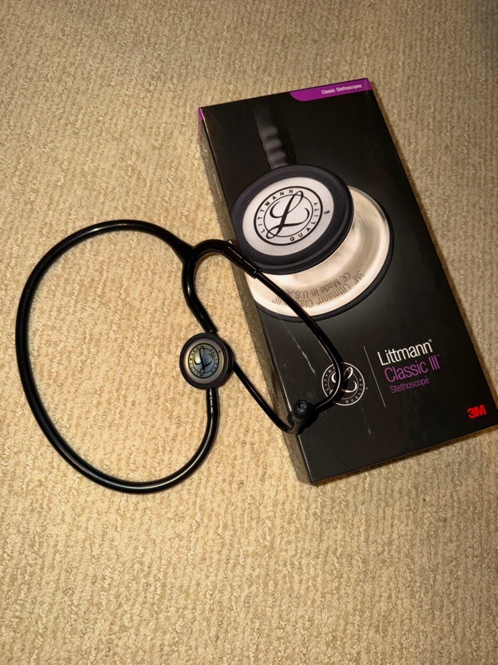 Rainbow 🌈 Littmann Classic III Black Stethoscope
